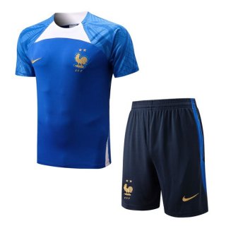 Maillot Entrainement France Ensemble Complet 2022 2023 Bleu 2 Maillot Entrainement France Ensemble Complet 2022 2023 Bleu 2