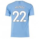 Maillot Manchester City NO.22 Mendy Domicile 2019 2020 Bleu Pas Cher