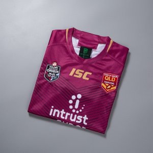 Maillot QLD Maroons 2018 Rouge Pas Cher