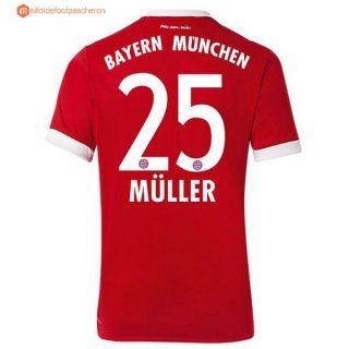 Maillot Bayern Munich Domicile Muller 2017 2018 Pas Cher