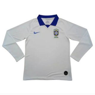 Maillot Brésil Exterieur ML 2019 Blanc Pas Cher Maillot Brésil Exterieur ML 2019 Blanc Pas Cher