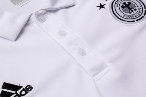 Polo Allemagne Ensemble Complet 2018 Gris Blanc Pas Cher