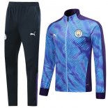 Survetement Manchester City 2019 2020 Purpura Azul Pas Cher