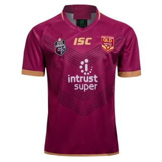 Maillot QLD Maroons 2018 Rouge Pas Cher