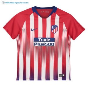 Maillot Atletico Madrid Domicile Enfant 2018 2019 Marine Rouge Pas Cher