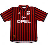 Maillot AC Milan Domicile Retro 1999 2000 Rouge Pas Cher