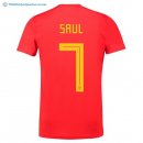 Maillot Espagne Domicile Saul 2018 Rouge Pas Cher