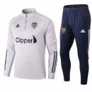 Survetement Leeds United 2020 2021 Gris Noir Pas Cher