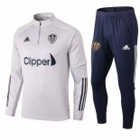 Survetement Leeds United 2020 2021 Gris Noir Pas Cher