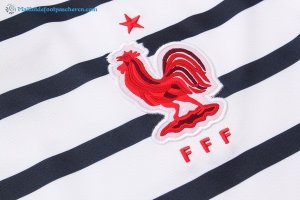 Maillot Entrainement France Ensemble Complet 2018 Blanc Noir Pas Cher