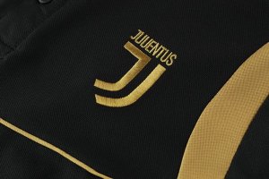 Polo Ensemble Complet Juventus 2019 2020 Noir Jaune Pas Cher