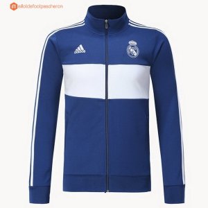 Survetement Real Madrid 2017 2018 Bleu Blanc Pas Cher