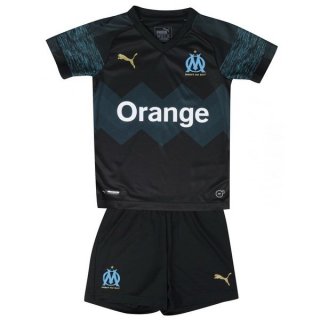 Maillot Marseille Exterieur Enfant 2018 2019 Noir Pas Cher