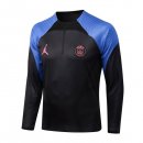 Survetement Training PSG Top 2023 Noir Bleu 6