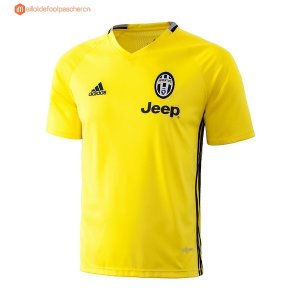 Entrainement Juventus Ensemble Complet 2017 2018 Jaune Bleu Pas Cher