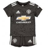 Maillot Manchester United Exterieur Enfant 2020 2021 Noir Pas Cher