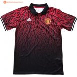 Polo Manchester United 2017 2018 Noir Rouge Pas Cher