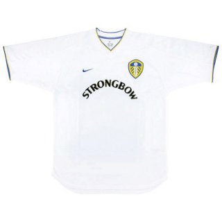 Thailande Maillot Leeds United Domicile Retro 2000 2002 Blanc Pas Cher