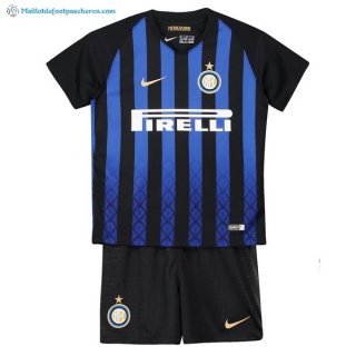 Maillot Inter de Milán Domicile Enfant 2018 2019 Bleu Pas Cher