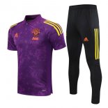 Polo Manchester United Ensemble Complet 2021 2022 Purpura Pas Cher