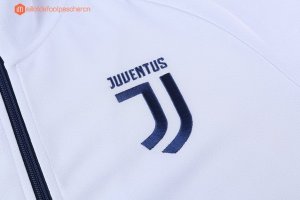 Survetement Juventus 2017 2018 Blanc Bleu Pas Cher