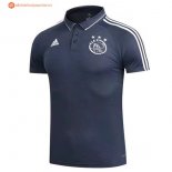 Polo Ajax 2017 2018 Bleu Pas Cher