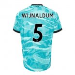 Maillot Liverpool NO.5 Wijnaldum Exterieur 2020 2021 Bleu Pas Cher