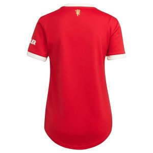 Maillot Manchester United Domicile Femme 2021 2022 Rouge Pas Cher