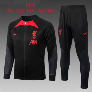 Enfant Survetement Liverpool 2023 Noir Enfant Survetement Liverpool 2023 Noir