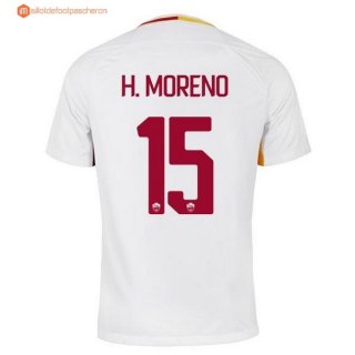 Maillot AS Roma Exterieur H.Moreno 2017 2018 Pas Cher