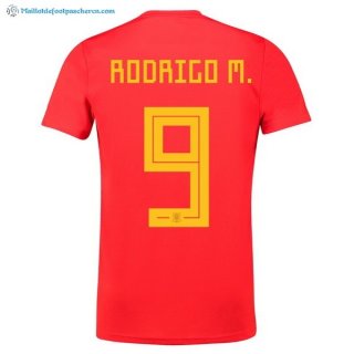 Maillot Espagne Domicile Rodrigo M. 2018 Rouge Pas Cher Maillot Espagne Domicile Rodrigo M. 2018 Rouge Pas Cher