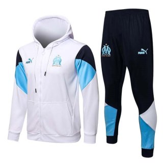 Sweat Shirt Capuche Marseille 2022 Bleu Noir Sweat Shirt Capuche Marseille 2022 Bleu Noir