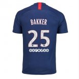 Maillot Paris Saint Germain NO.25 Bakker Domicile 2019 2020 Bleu Pas Cher