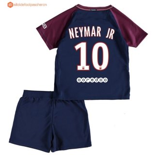 Maillot Paris Saint Germain Enfant Domicile Neymar JR 2017 2018 Pas Cher