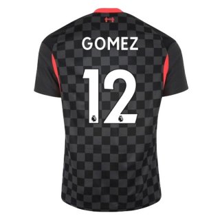 Maillot Liverpool NO.12 Gomez Third 2020 2021 Noir Pas Cher Maillot Liverpool NO.12 Gomez Third 2020 2021 Noir Pas Cher