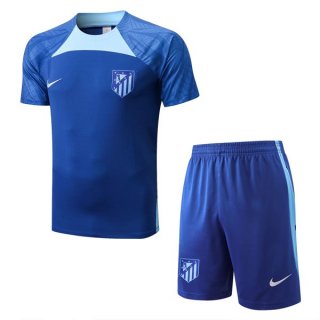 Maillot Entrainement Atlético de Madrid Ensemble Complet 2022 2023 Bleu Maillot Entrainement Atlético de Madrid Ensemble Complet 2022 2023 Bleu