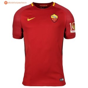 Maillot AS Roma Domicile Totti 10 2017 2018 Pas Cher