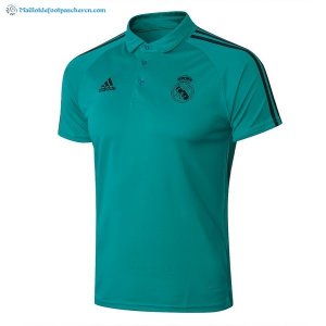 Polo Real Madrid Ensemble Complet 2017 2018 Vert Pas Cher