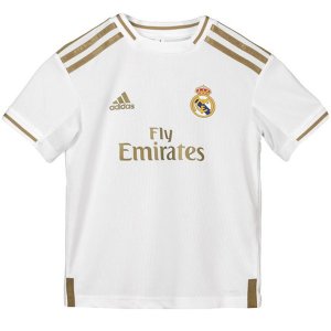 Maillot Real Madrid Domicile Enfant 2019 2020 Blanc Pas Cher