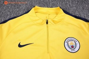 Survetement Manchester City 2017 2018 Jaune Pas Cher