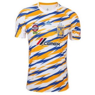 Maillot Tigres UANL Third Femme 2019 2020 Blanc Jaune Pas Cher