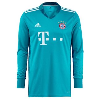 Maillot Bayern Munich Manga Larga Gardien 2020 2021 Bleu Pas Cher