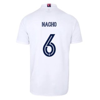 Maillot Real Madrid Domicile NO.6 Nacho 2020 2021 Blanc Pas Cher Maillot Real Madrid Domicile NO.6 Nacho 2020 2021 Blanc Pas Cher