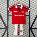 Maillot Manchester United Domicile Retro Enfant 1998 1999