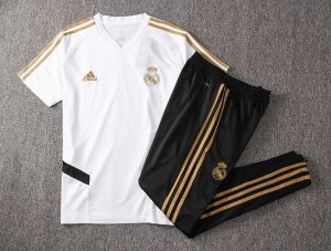 Entrainement Real Madrid Ensemble Complet 2019 2020 Blanc Negro Pas Cher