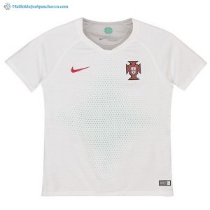 Maillot Portugal Exterieur Enfant 2018 Blanc Pas Cher