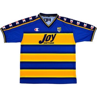 Thailande Maillot Parma Champion Domicile Retro 2001 2002 Jaune Pas Cher