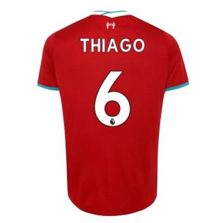 Maillot Liverpool NO.6 Thiago Domicile 2020 2021 Rouge Pas Cher Maillot Liverpool NO.6 Thiago Domicile 2020 2021 Rouge Pas Cher