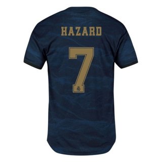 Maillot Real Madrid NO.7 Hazard Exterieur 2019 2020 Bleu Pas Cher