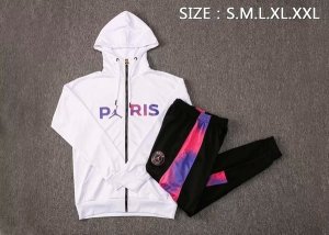 Sweat Shirt Capuche Paris Saint Germain 2021 2022 Blanc Purpura Noir Pas Cher
